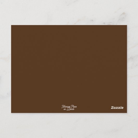 Handmatige  Antiek typemachine Brown Sepia Briefkaart (Achterkant)