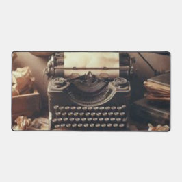 Handmatige  Antiek typemachine Brown Sepia Bureaumat