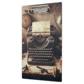 Handmatige  Antiek typemachine Brown Sepia Klembord (Links)