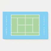 Handmatige blanco tennis court layout sticky post- post-it® notes (Voorkant)