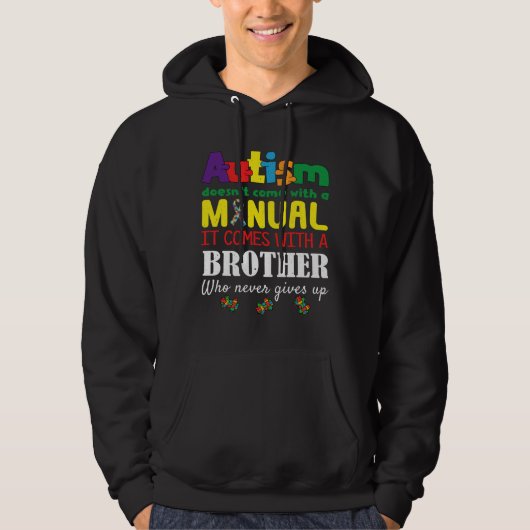 Handmatige broeder Puzzle Special Autisme Awarenes Hoodie (Voorkant)