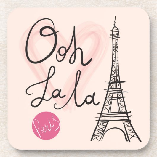 Handmatige Eiffeltoren Bier Onderzetter (Voorkant)