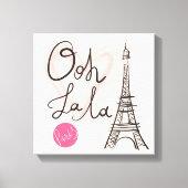 Handmatige Eiffeltoren Canvas Afdruk (Voorkant)