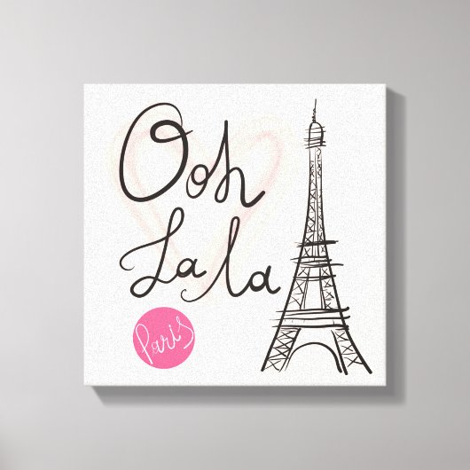 Handmatige Eiffeltoren Canvas Afdruk (Voorkant)