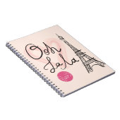 Handmatige Eiffeltoren Notitieboek (Rechterzijde)