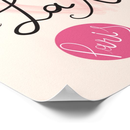 Handmatige Eiffeltoren Poster (Hoek)