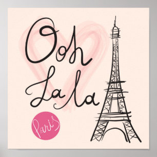 Handmatige Eiffeltoren Poster