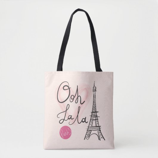Handmatige Eiffeltoren Tote Bag (Voorkant)