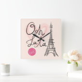 Handmatige Eiffeltoren Vierkante Klok (Huis)