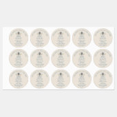 Handmatige eigenaar van de bijenteelt Apiary Flora Labels (Vel)