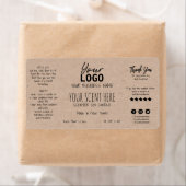 Handmatige, gevulde, minimalistische sojenkandle etiket (Insitu)