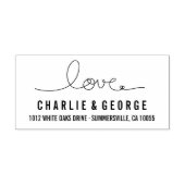 Handmatige kalligrafie Loopy Love String Modern We Zelfinktende Stempel (Design)
