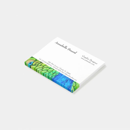 Handmatige, kleurrijke informatie over bedrijfsgeb post-it® notes (Schuin)