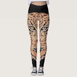 Handmatige Leggings voor het afdrukken van luipaar