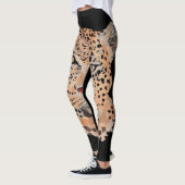 Handmatige Leggings voor het afdrukken van luipaar (Links)