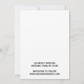 Handmatige letterscriptbedekking ontwerpfoto save the date (Achterkant)