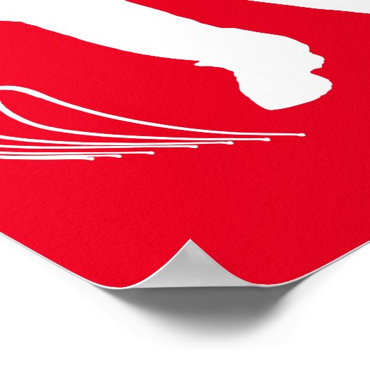 Handmatige Man voor kleine bedrijven Adverteren Poster (Hoek)