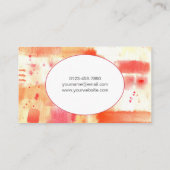 Handmatige, moderne Abstracte lade met Waterverf Visitekaartje (Achterkant)