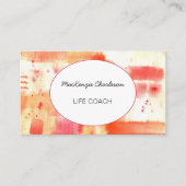 Handmatige, moderne Abstracte lade met Waterverf Visitekaartje (Voorkant)