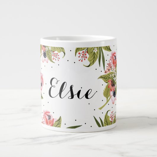 Handmatige Mok handmatige boomstampapaver (Voorkant)