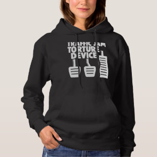 Handmatige overbrenging 3 Pedalen Verkeerspam Tort Hoodie