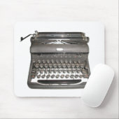 Handmatige schrijfmachinemacher Mousepad Muismat (Met muis)