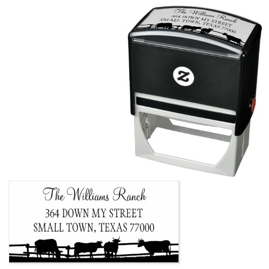 Handmatige Scripted Ranch Zelfinktende Stempel (In situ)