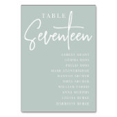 Handmatige Scripting Table SEVENTEEN + Guest Names Kaart (Voorkant)