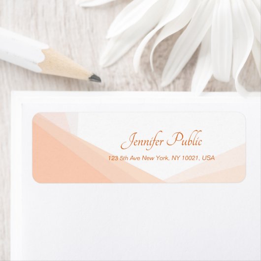 Handmatige scriptnaam Modern eenvoudig terugkeerad Etiket (Insitu)