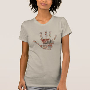 'Handmatige', speciaal ontworpen aardekunst T T-shirt