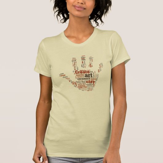 'Handmatige', speciaal ontworpen aardekunst T T-shirt (Voorkant)