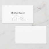 Handmatige tekst handschrift Modern Eenvoudige pro Visitekaartje (Voorkant / Achterkant)