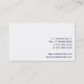 Handmatige tools visitekaartje (Achterkant)