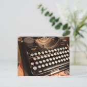 Handmatige typemachine opnieuw instellen Briefkaar Briefkaart (Staand voorkant)