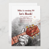 Handmatige uitnodiging van gitarist (Voorkant / Achterkant)