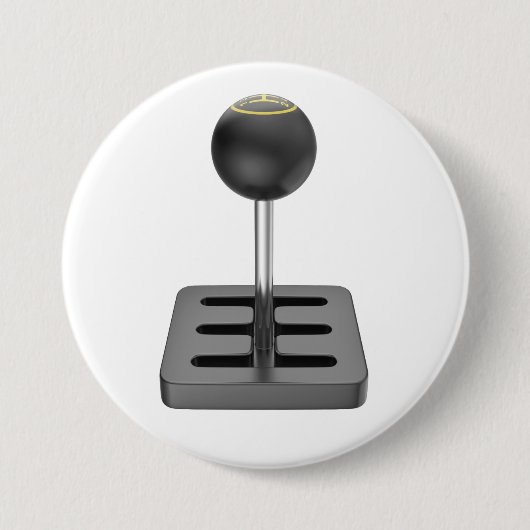 Handmatige versnellingspook ronde button 7,6 cm (Voorkant)