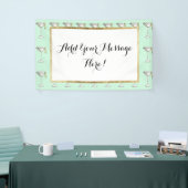 Handmatige Waterverf Olive Martini Cocktail Spandoek (Beurs)