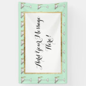 Handmatige Waterverf Olive Martini Cocktail Spandoek (Verticaal)