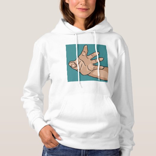 Handmatige weergave hoodie (Voorkant)