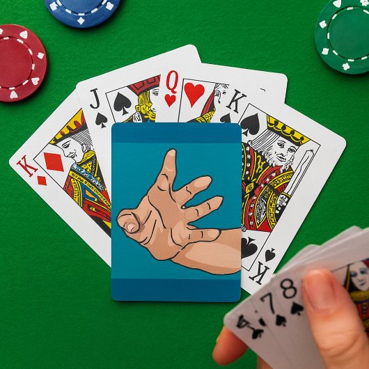 Handmatige weergave pokerkaarten