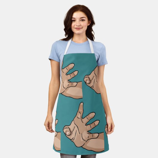 Handmatige weergave schort (Gedragen)