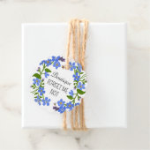 Handmatige zakelijke prijs hang labels blauwe flor (In situ)