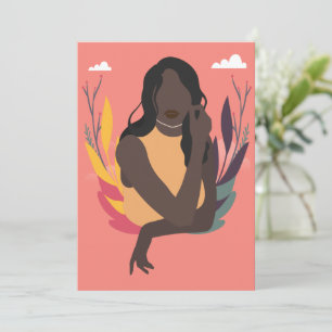 Handmatige zwarte bewustmakingsdag Concept 1/3 Feestdagenkaart