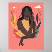 Handmatige zwarte bewustmakingsdag Concept 1/3 Poster (Voorkant)