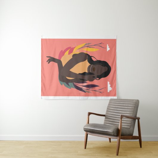 Handmatige zwarte bewustmakingsdag Concept 1/3 Wandkleed (In Situ (horizontaal))