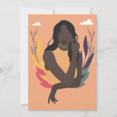 Handmatige zwarte bewustmakingsdag Concept 2/3 Feestdagenkaart (Voorkant)