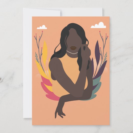 Handmatige zwarte bewustmakingsdag Concept 2/3 Feestdagenkaart (Voorkant)