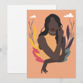 Handmatige zwarte bewustmakingsdag Concept 2/3 Feestdagenkaart (Voorkant / Achterkant)