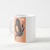 Handmatige zwarte bewustmakingsdag Concept 2/3 Koffiemok (Voorkant links)