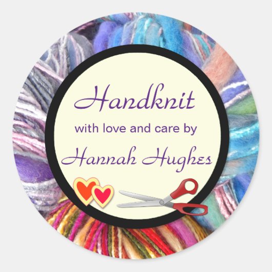 Handmessen Ronde Sticker (Voorkant)